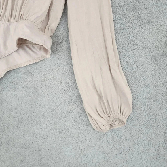 Free People Intimately Womens Long Sleeve Bodysuit In Blush size S  18PT - Picture 7 of 8